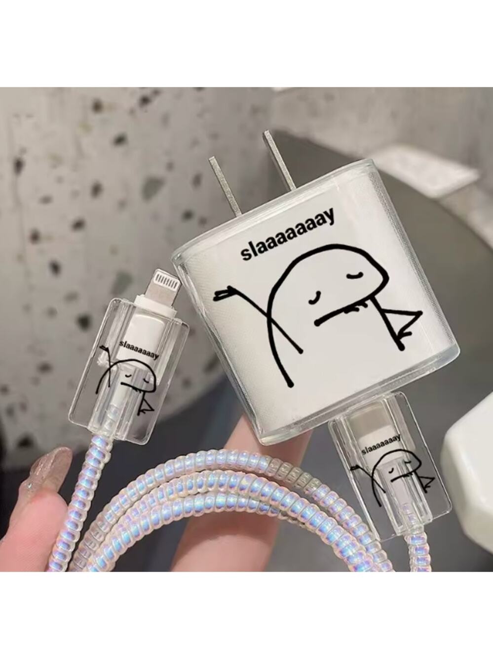 Slaaaaay iPhone Charger Cover Cable Protectors P82
